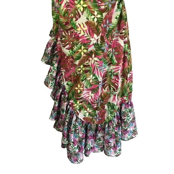 All Things Mochi Philippa Floral Ruffle Faux Wrap Dress - Picture 7 of 11